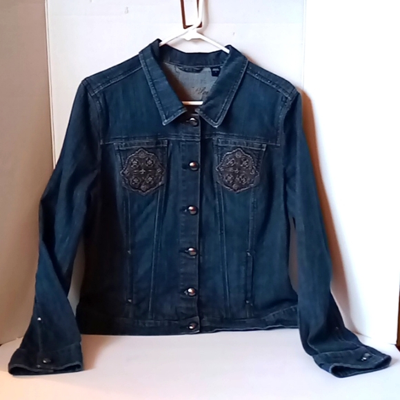 Code Bleu Dark Blue Denim Jacket | Poshmark